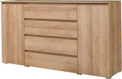 Produktbild von Große klassische Kommode mit traditionellen Türen zum Öffnen, Kommode, Wohnzimmer, Schlafzimmer, Kinderzimmer, Jugendzimmer (Riviera) M6