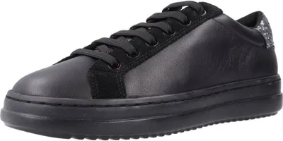 Produktbild von Geox D Pontoise G Lässige Glitzer Turnschuhe Schwarz für Frauen zum Schnüren – US 36 / Schwarz