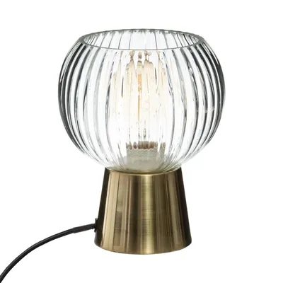 Zdjęcie produktu dla Szklana lampa LAYE z okrągłym kloszem, O 15 cm, srebrna
