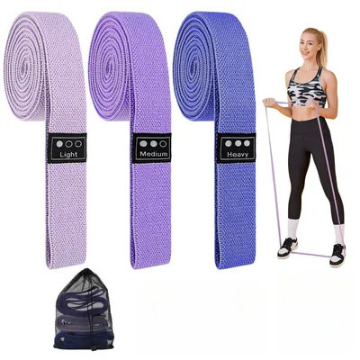 Image de Omgoods - Ensemble de 3 bandes de résistance longues pour l'entraînement de tout le corps
