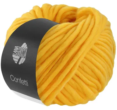 Produktbild von Lana Grossa CONFETTI UNI 100 g fingerdickes Merino-Dochtgarn 50 m Farbe 101 - Gelb