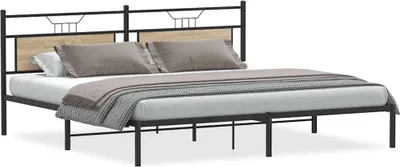 Immagine prodotto di vidaXL Struttura letto senza materasso rovere Sonoma 193x201 cm materiale a base di legno