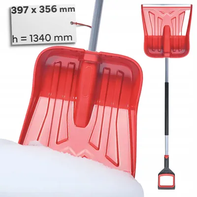 Produktbild von Prosperplast SNOWER 40 ALUTUBE Schneeschaufel Rot Aluminiumstiel