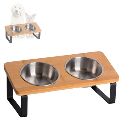 Immagine prodotto di Stazione di alimentazione rialzata ergonomica per gatti e piccoli cani