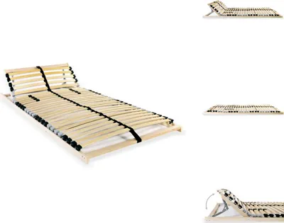 Produktbild von vidaXL Lattenrost mit 28 Latten 7 Zonen 90 x 200 cm -  Betten & Bettgestelle