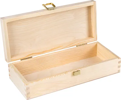 Image de Creative Deco Petite Boîte de Rangement en Bois Non Peint - 24 x 10,5 x 5,7 cm