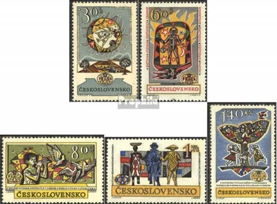 Produktbild von Briefmarken Tschechoslowakei 1962 Mi 1355-1359 (kompl.Ausg.) postfrisch Briefmarkenausstellung