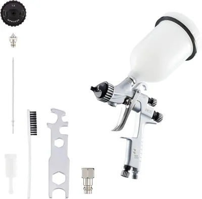 Zdjęcie produktu dla Pistolet lakierniczy BENBOW PK70 MP, dysza 1,3 mm, pojemność 600 ml, do pracy ze sprężonym powietrzem, do lakierów samochodowych