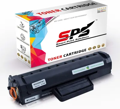 A toner cartridge and its packaging are displayed against a white background.