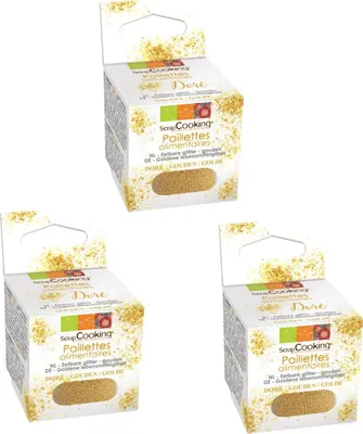Produktbild von Goldene essbare Flocken 15 g