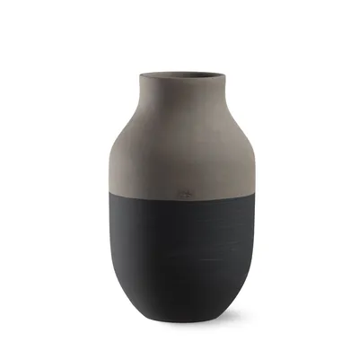 Produktbild von Kähler Design - Omaggio Circulare Vase H: 31 cm, anthrazit grau