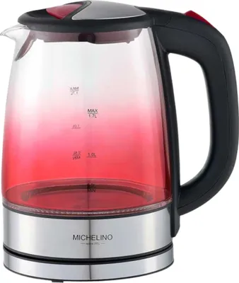 Zdjęcie produktu dla Michelino 74356 Czajnik szklany 1,8 litra 1800 watów
