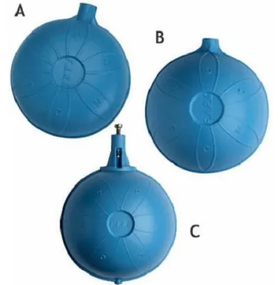 Produktbild von Kugel, Durchmesser 220 mm, mit Gleitgewinde aus Edelstahl 532, 1 Stück, mit Durchgangswelle