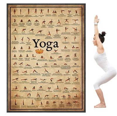 Productafbeelding van Yoga Poster Voor Beginners Met Oefeningen
