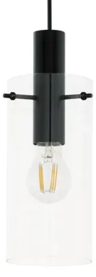 Productafbeelding van EGLO 97366, Zwart, Transparant, Staal, Glas, Zwart, Binnen