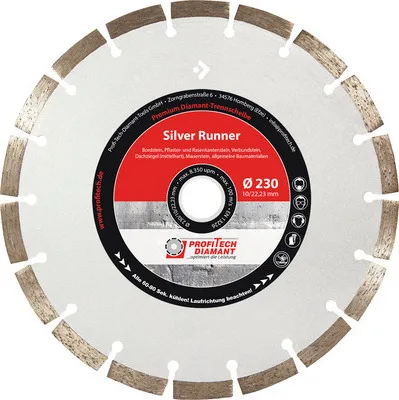 Produktbild von Diamanttrennscheibe Profitech Diamant Silver Runner Ø 230x22,23 mm