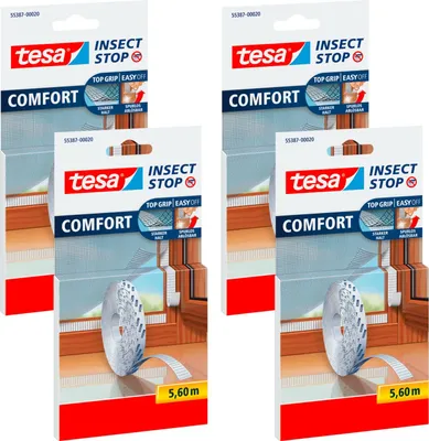 Obrázok produktu pre Samolepiaca páska na suchý zips pre sieť proti komárom tesa 5,6 m biela x4