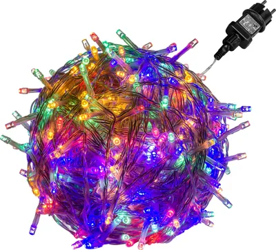 Produktbild von VOLTRONIC 200 LED bunt Lichterkette Weihnachtsbeleuchtung Deko IP44