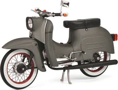 Produktbild von Schuco 450663700 Simson Schwalbe KR51/1 "Customized" matt grau - limitiert- Maßstab 1:10 Moped
