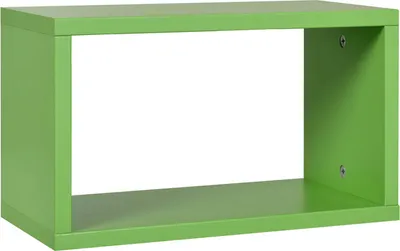 Produktbild von Kinderzimmer - Hängeregal / Wandregal Luis 08, Farbe: Grün - 24 x 40 x 20 cm (H x B x T)