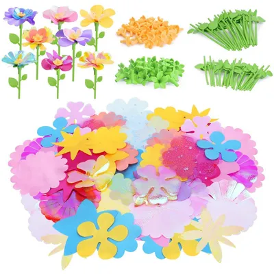 Immagine prodotto di Kit di accessori per fiori di stoffa fai-da-te, composto da 36 pezzi, ideale per composizioni floreali e bouquet
