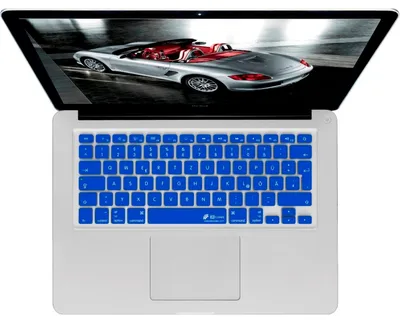 Produktbild von Tastatur Cover Deutsch Blau für MacBook Pro 13"/15" ab 2016