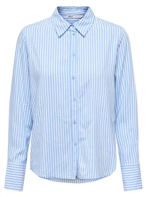 Produktbild von ONLY Shirt mit Rundhalsausschnitt lange Ärmel Streifen Stilvoll Größe: XS