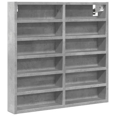 Obrázok produktu pre vidaXL Vitrína betónová sivá 60x8,5x58 cm materiál na báze dreva