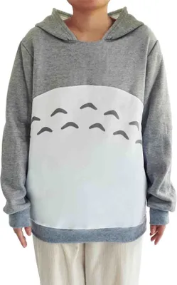 Obrázek produktu pro Příjemný svetr s kapucí pro fanoušky Totoro | Velikost: M