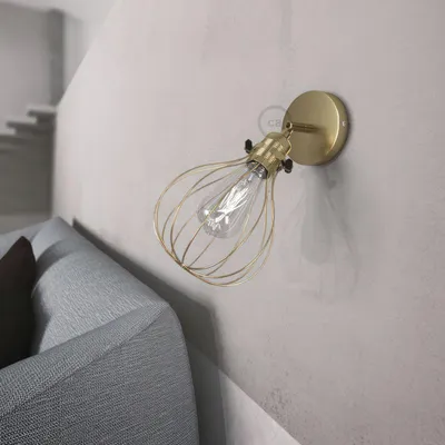 Image de Fermaluce Métal 90° avec abat-jour Drop, lampe encastrée orientable en métal