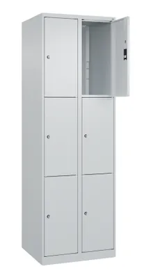 Produktbild von CP Schließfachschrank Classic Plus lichtgrau 080000-203 S10008, 6 Schließfächer 60,0 x 50,0 x 185,0 cm