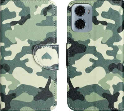 Produktbild von Motorola Moto G05 / E15 Hülle - Coverup Klapphülle - Camouflage