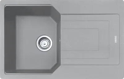 Produktbild von FRANKE Spüle URBAN UBG 611-78 in STEINGRAU mit Drehexcenterbedienung Edelstahl / Ausschnittmaß 760 x 480 mm R15 / Granitspüle
