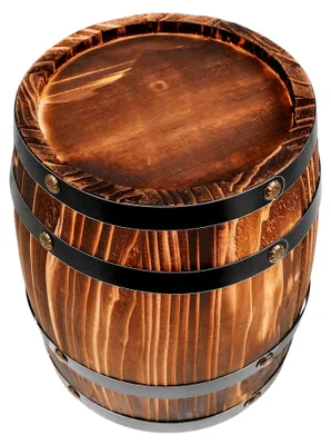 Produktbild von Miniatur Weinfass Deko Holzfass 20x16cm Rustikales Eichenfass Ornament für Bar und Garten