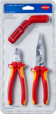Immagine prodotto di Knipex Set 3 pezzi per installazione elettrica - 003130BKV01