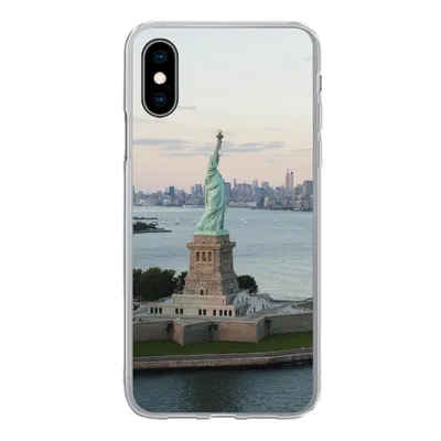 Produktbild von MuchoWow® Handyhülle Schutzhülle Hülle für iPhone X New York - Freiheitsstatue - Amerika Silikon Softcase Handy Hülle - Handyhülle