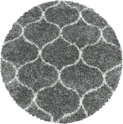 Produktbild von Teppium Hochflor Teppich Wohnzimmer Skandinavische Design Modern Teppich Shaggy Flauschig Weich, Grösse: 160 cm Rund