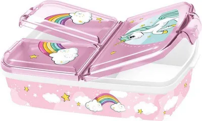Produktbild von Stor Mehrfache Einhorn-regenbogen-sandwichbox 18x13.50x6 Cm Rosa  Kinder Rosa One Size