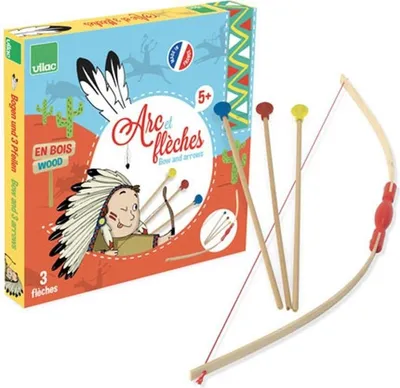 Produktbild von Vilac Holz Bogen Spielzeug mit Pfeilen - Schießspiel für Kinder