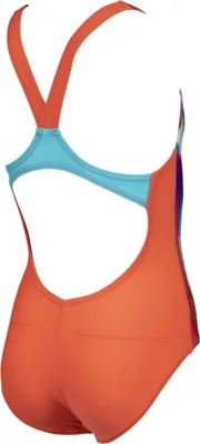 Produktbild von arena Badeanzug Mädchen Colour Bleeding MaxFit chlorbeständig, Farbe:Rot, Kinder Größen:140
