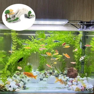 Obrázek produktu pro Rybí tankornament, akvárium polypryskyřice krajina, jeskynní most, jeskynní dekorace akvária, dekorace akvária, dekorace rybí tank