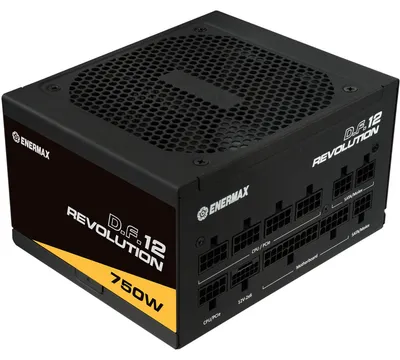 Produktbild von Revolution D.F.12 750W (schwarz, 1x 12-Pin GPU Anschluss, 3x PCIe, Kabelmanegement, 750 Watt)