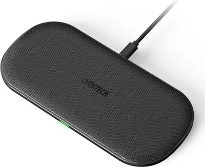 Immagine prodotto di Choetech 2in1 Caricabatterie wireless per cuffie Bluetooth 2 Smartphone / Cuffie con 5 bobine di ricarica Nero