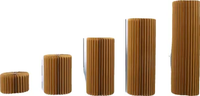 Zdjęcie produktu dla Stojak na cokole, elegancki design, konfigurowalne opcje, 5 sztuk w kolorze złotym