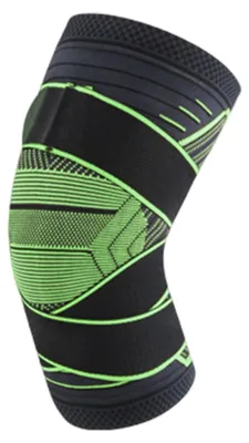 Obrázek produktu pro Sportovní chrániče kolen, prodyšné a hřejivé, ideální pro outdoorové aktivity, vhodné i v zimě. Vhodné pro sportovní trénink a sport. (Zelená, velikost L)