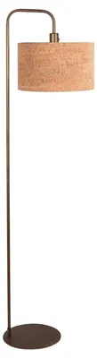 Image de Lampadaire - bronze - Forma - métal textile - lampe d'ambiance - E27 - 4783BR - Mexlite