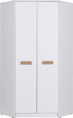 Produktbild von DESIGN MÖBEL Eckkleiderschrank mit Schubladen – Schrank für Schlafzimmer & Kinderzimmer – Garderobenschrank GUSTAVO 08
