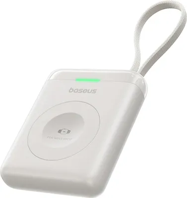 Immagine prodotto di Powerbank Baseus Enerfill Fw11 da 5 W per Apple Watch con cavo integrato - Bianco