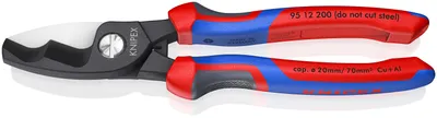 Image de Pince coupante pour câbles 200 mm, taille multi-composants, Knipex | 4003773047834