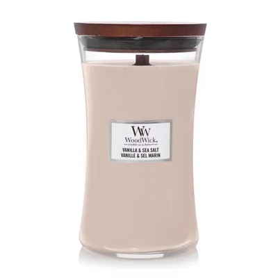 Obrázek produktu pro Woodwick Vanilla & Sea Salt vonná svíčka 610 g